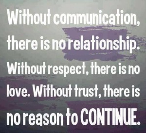 Without Communication There is No Relationship