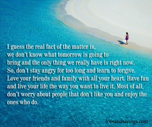 I Guess The Real Fact Of The Matter is