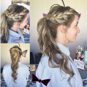 Side Braid with Curls