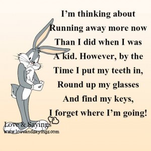 I'm thinking about running away more now