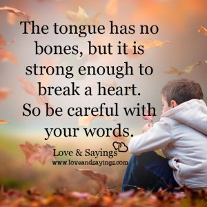 It is strong enough to break a heart