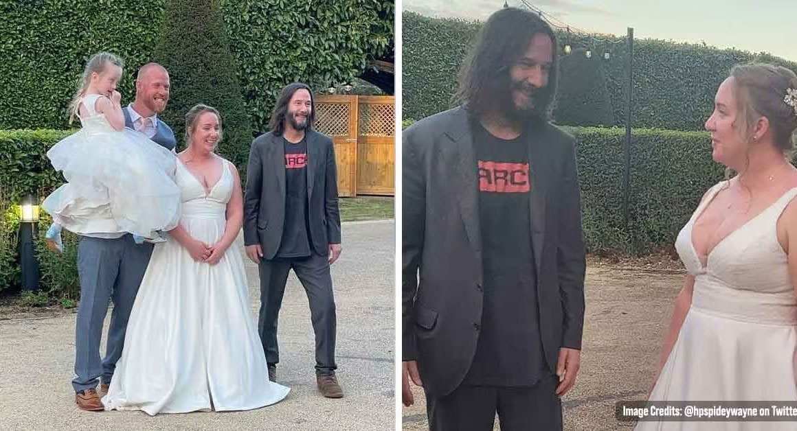Keanu Reeves Crashed At a Wedding of Newlyweds Brits Couple